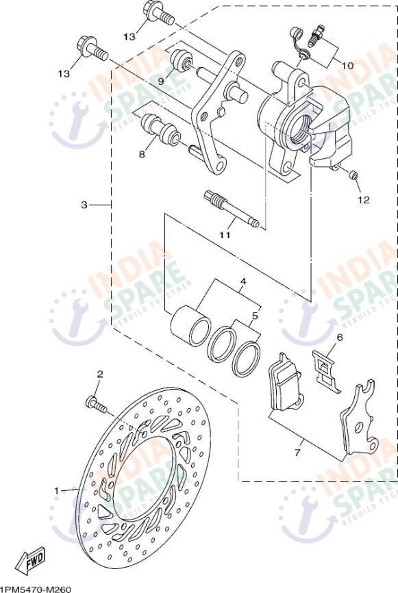 FRONT BRAKE CALIPER